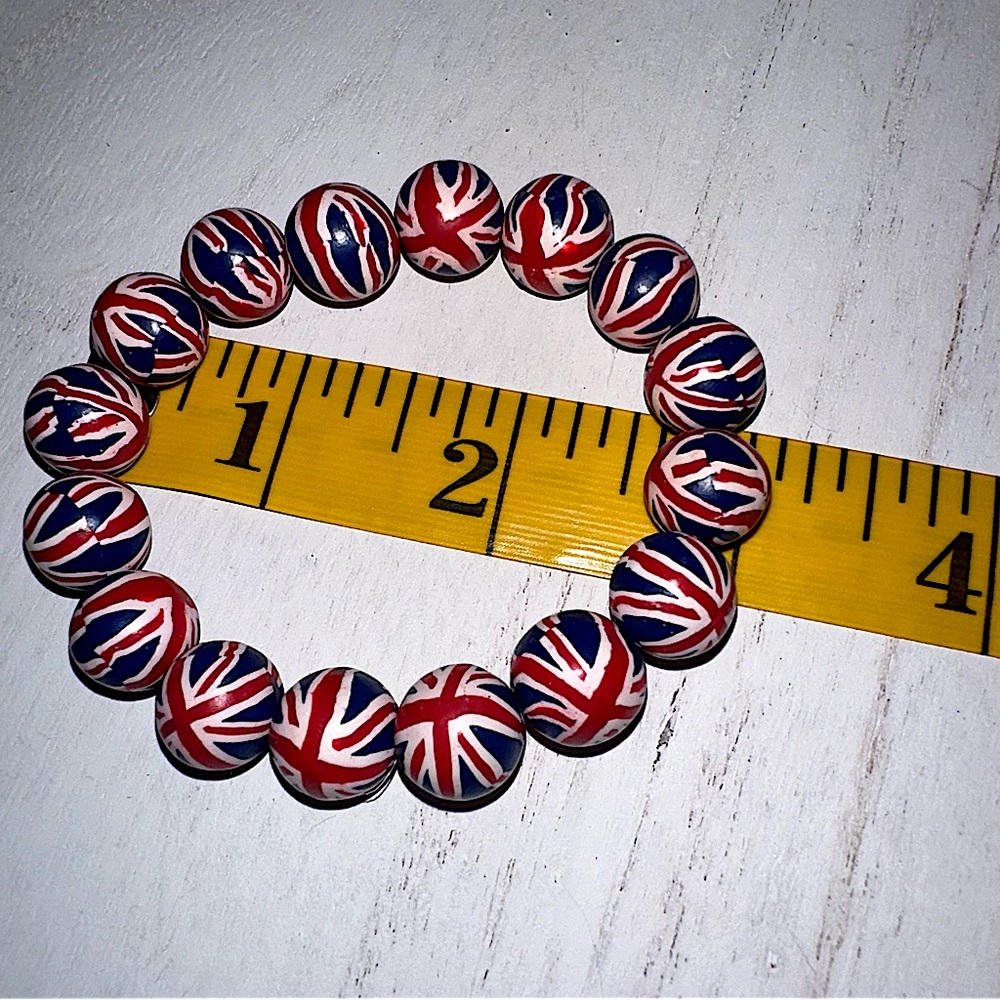 Set of 3 United Kingdom Flag Designed Bracelets🇬🇧 - Picture 2 of 4
